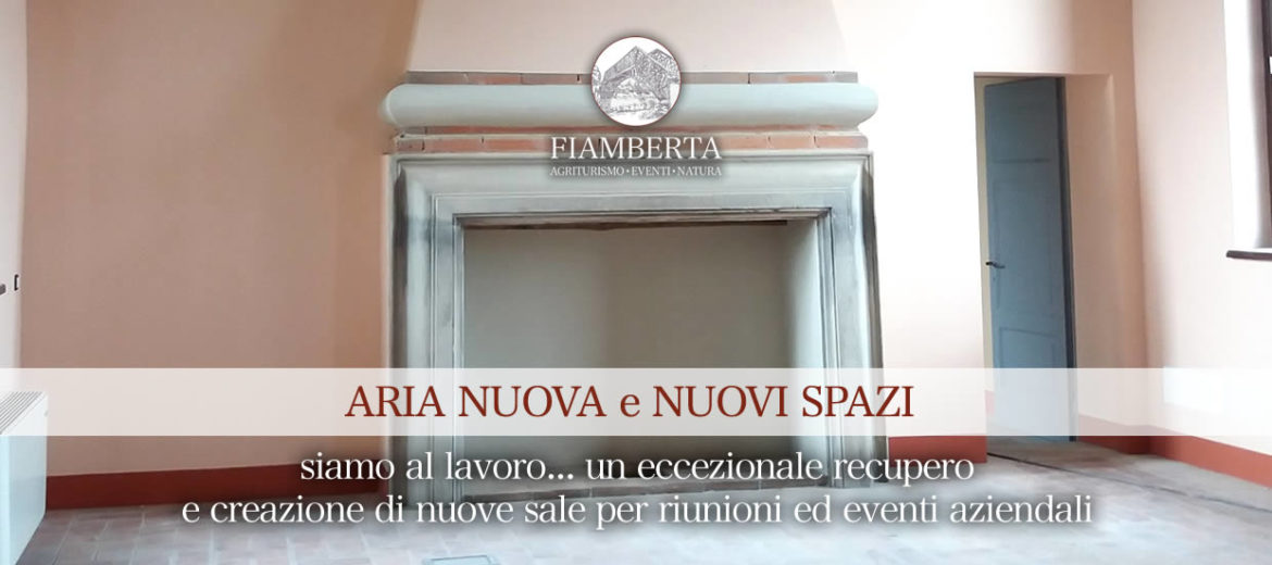 Aria nuova e nuovi spazi, siamo al lavoro!